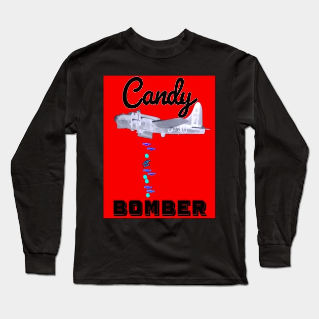 Candy Bomber B17 Long Sleeve T-Shirt by Cataraga